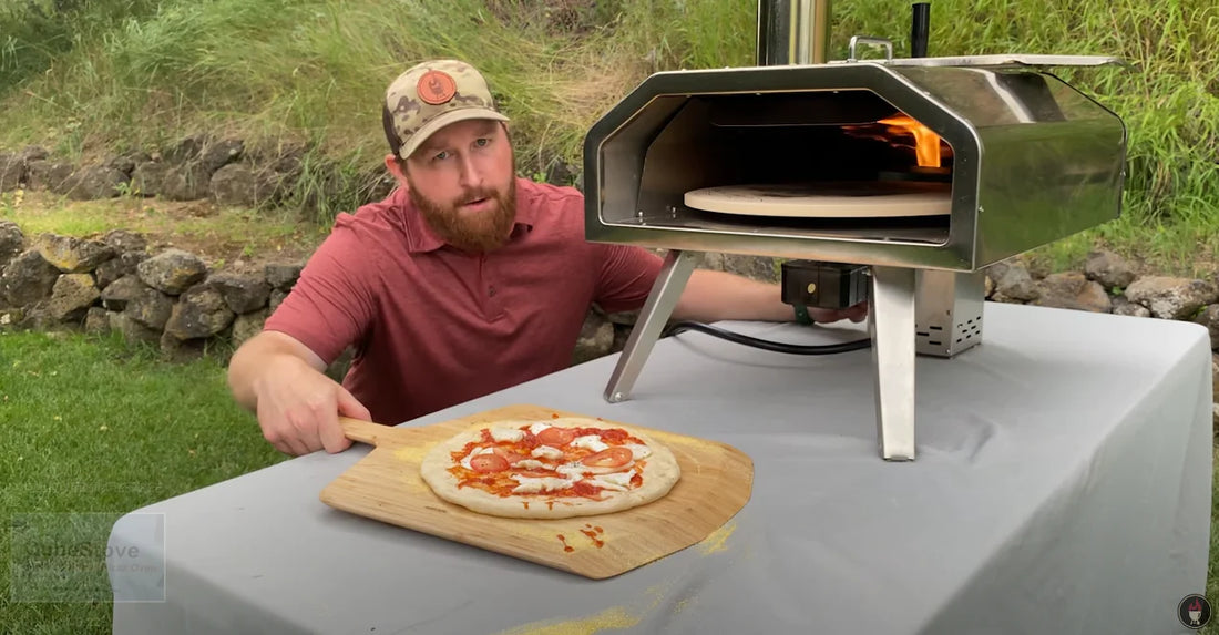 Honest Review Of The Qube Stove Portable Wood Fired Pizza Oven / Pizza Stone That Rotates / Awesome